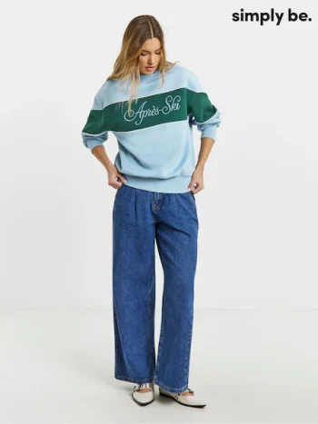 Sweatshirt with slogan